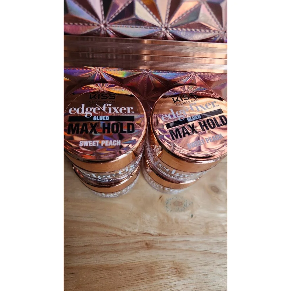 KISS Edge Fixer Glued Max Hold Sweet Peach Hair Gel - Picture 3 of 3